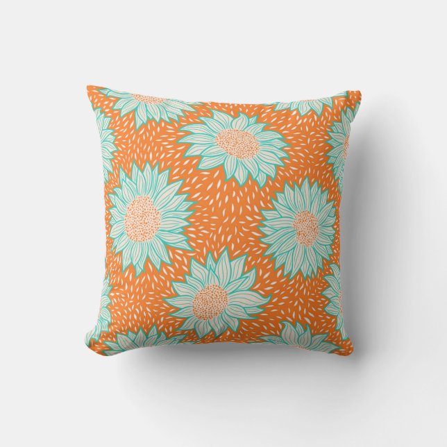 Always sunflowers orange cushion (Front)