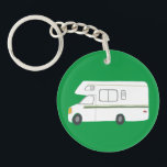 ALWAYS TAKE THE SCENIC ROUTE Motorhome Camping RV Key Ring<br><div class="desc">Customise this cute keychain with your own text,  your name or anything else you like. Get ready for your road trip with this vintage RV design,  hand drawn by me for you! Check my shop for lots more matching items!</div>