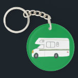 ALWAYS TAKE THE SCENIC ROUTE Motorhome Camping RV Key Ring<br><div class="desc">Customise this cute keychain with your own text,  your name or anything else you like. Get ready for your road trip with this vintage RV design,  hand drawn by me for you! Check my shop for lots more matching items!</div>