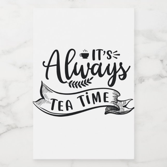 Always Tea time Food Label (Single Label)