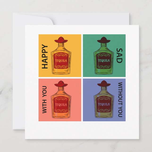 Always Tequila  Invitation (Front)