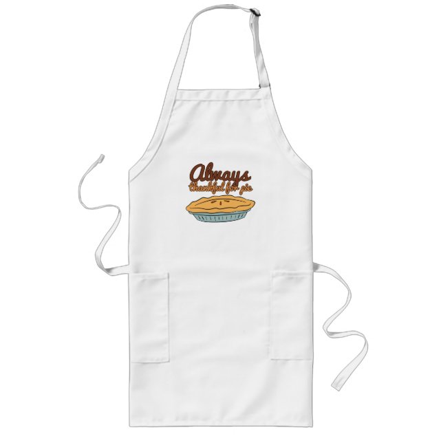 Always Thankful For Pie Long Apron (Front)