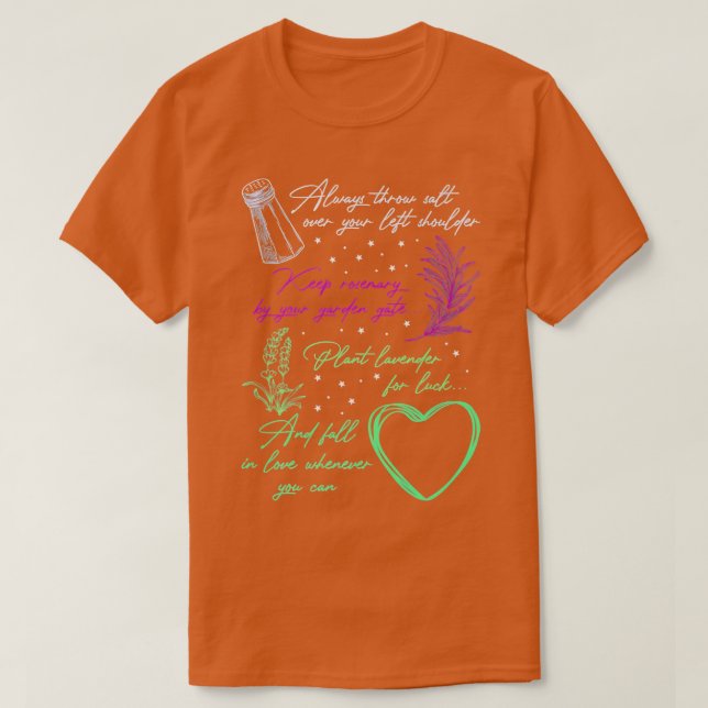Always Throw Spilled Salt Practical Magic Inspirit T-Shirt (Design Front)