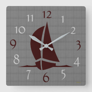 Always time for Sailing Square Wall Clock