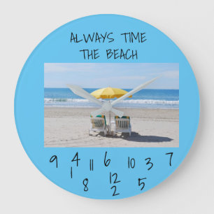 **ALWAYS TIME FOR THE BEACH** CLOCK