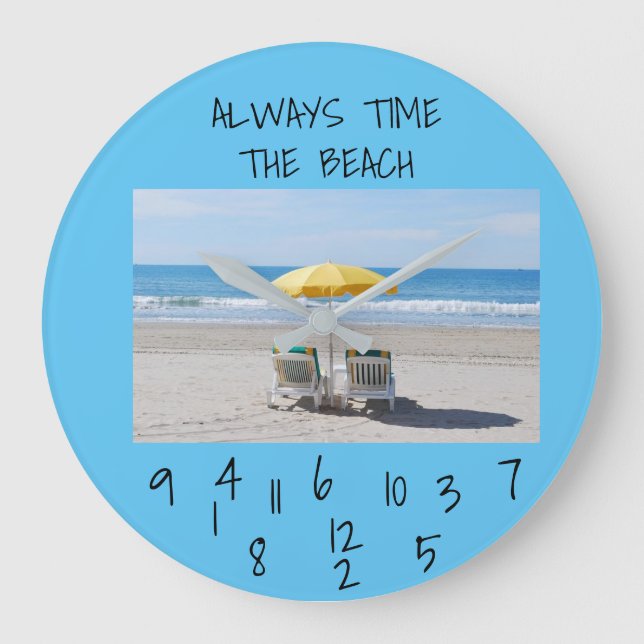 **ALWAYS TIME FOR THE BEACH** CLOCK (Front)