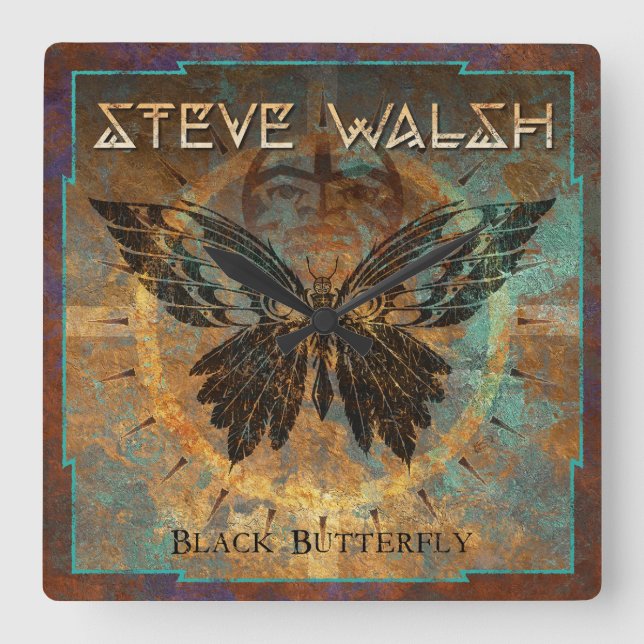 Always Time to Rock Square Wall Clock (Front)