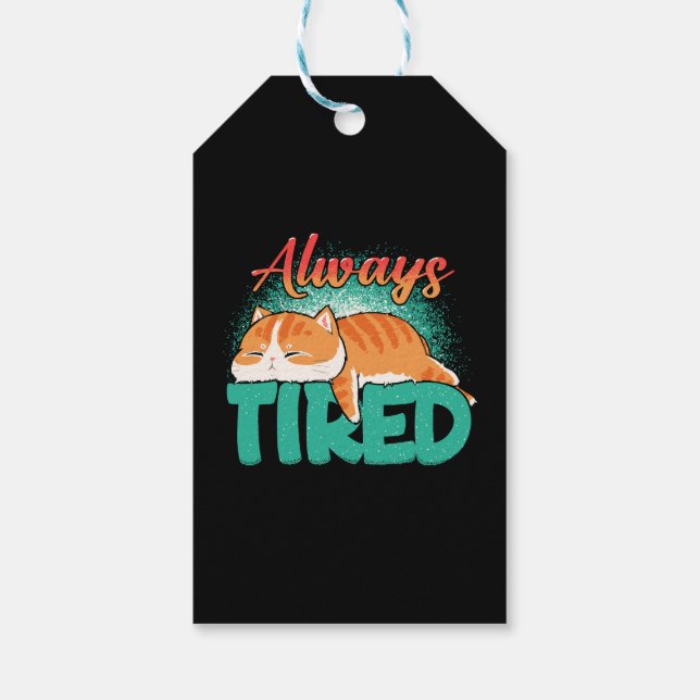 Always tired gift tags (Back)