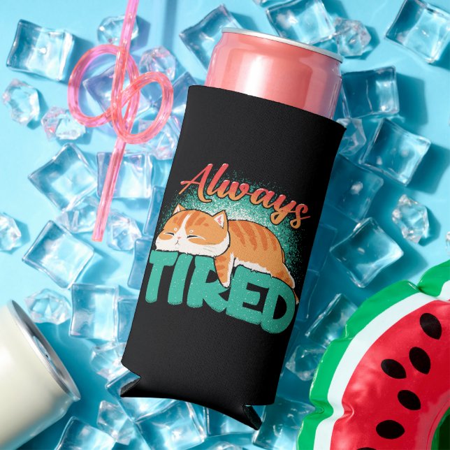 Always tired seltzer can cooler (In Situ Summer)