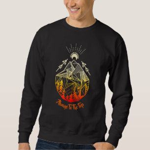 Always To The Top Mountain Geometry Outdoor Hiki