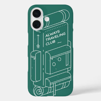 Always Travelling Club iPhone 16 Case