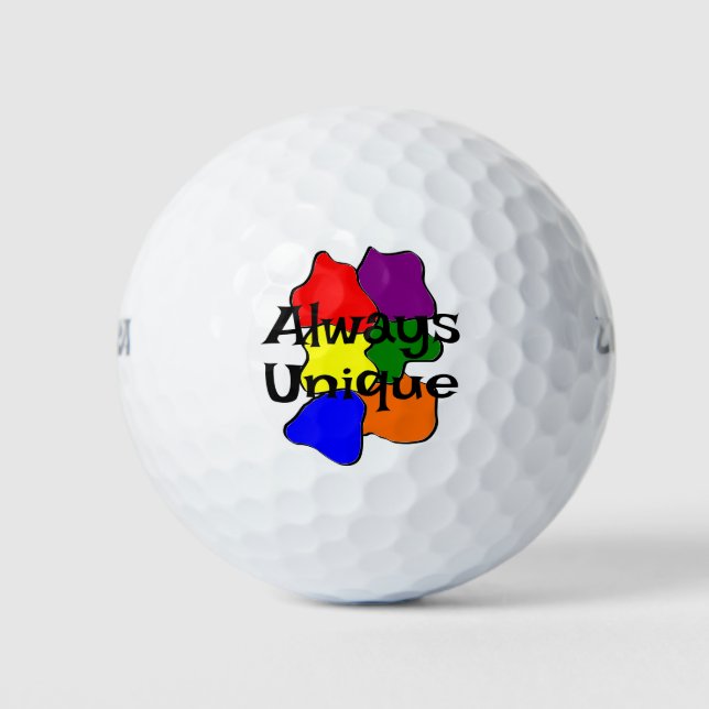 Always Unique Autism Golf Balls (Front)