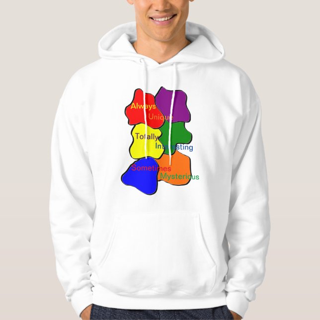 Always Unique Autism Men's Hoodie (Front)