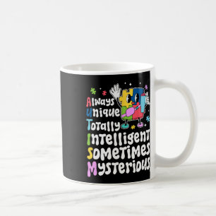Always Unique Intelligent Autism Awareness Puzzle Coffee Mug