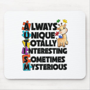 Always Unique Totally Intelligent Something Myster Mouse Mat
