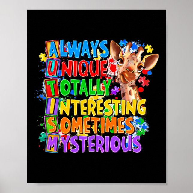 Always Unique Totally Interesting Sometimes Myster Poster (Front)