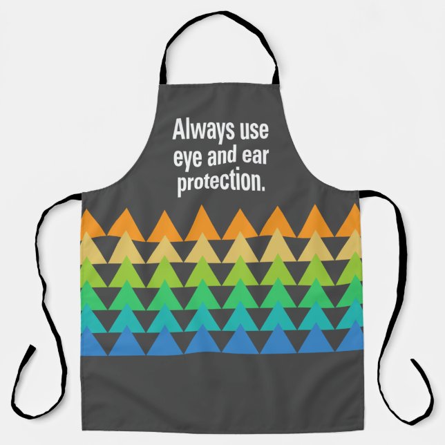 Always use eye Spectrum Grey All-Over Print Apron (Front)