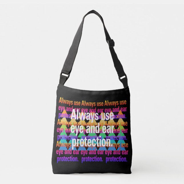 Always use eye Spectrum Rainbow Flip Crossbody Bag (Front)