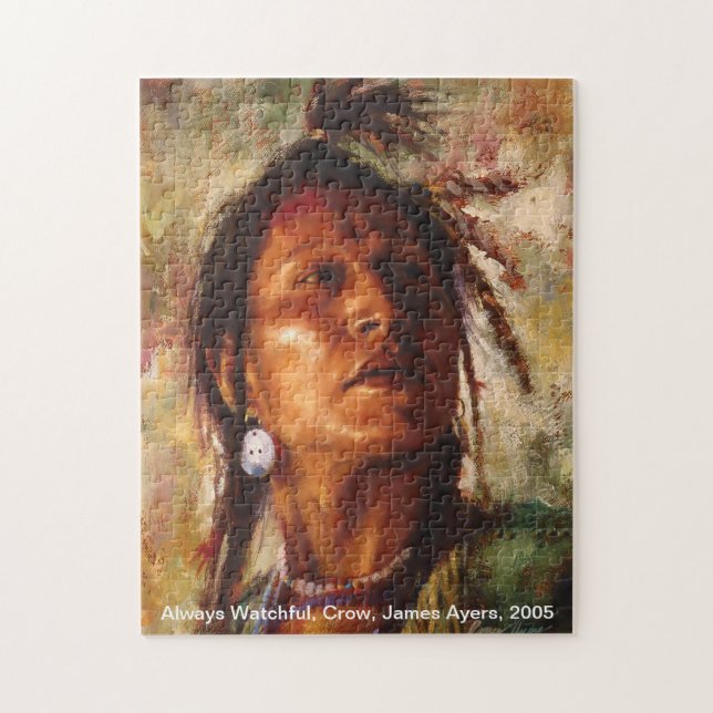Always Watchful, American Indian puzzle (Vertical)