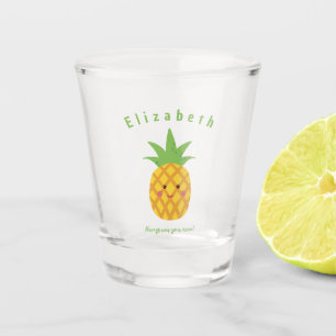 Always Wear Your Crown Personalised Pineapple  Shot Glass