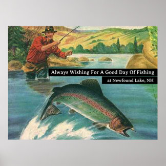 Always Wishing For a Good Day of Fishing Customise Poster
