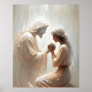 Always With You, Christian Art, Jesus and Woman  Poster