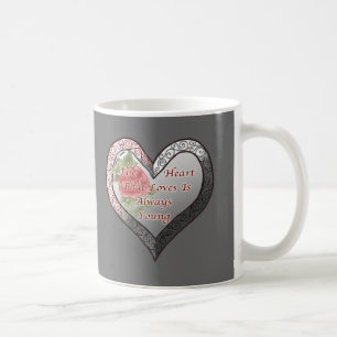 Always Young Valentine Heart mug