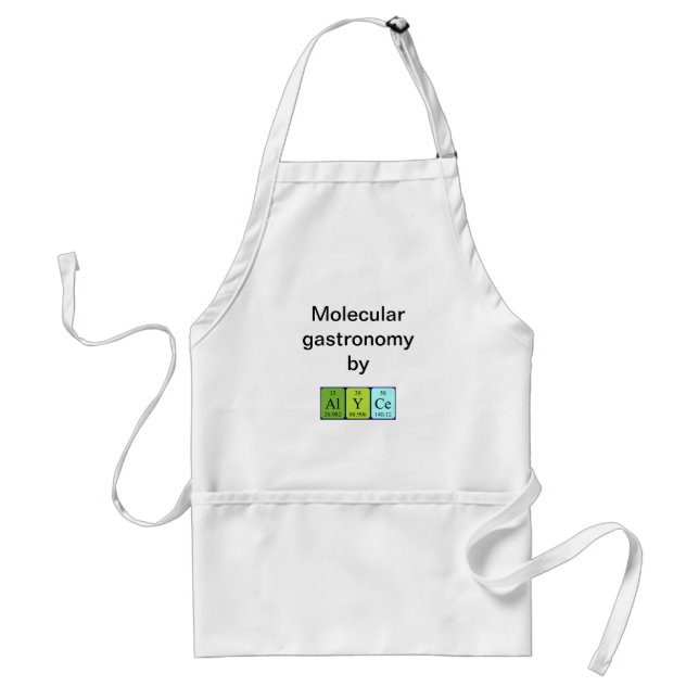 Alyce periodic table name apron (Front)