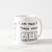 Alyce periodic table name mug (Front Right)