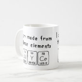 Alyce periodic table name mug (Front Left)