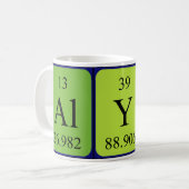 Alyce periodic table name mug (Front Left)