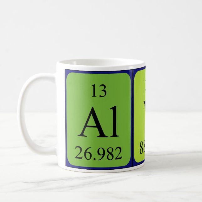 Alyce periodic table name mug (Left)