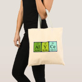 Alyce periodic table name tote bag (Front (Product))