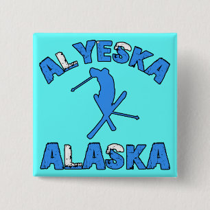 Alyeska, Alaska 15 Cm Square Badge