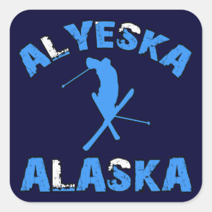 Alyeska, Alaska Square Sticker