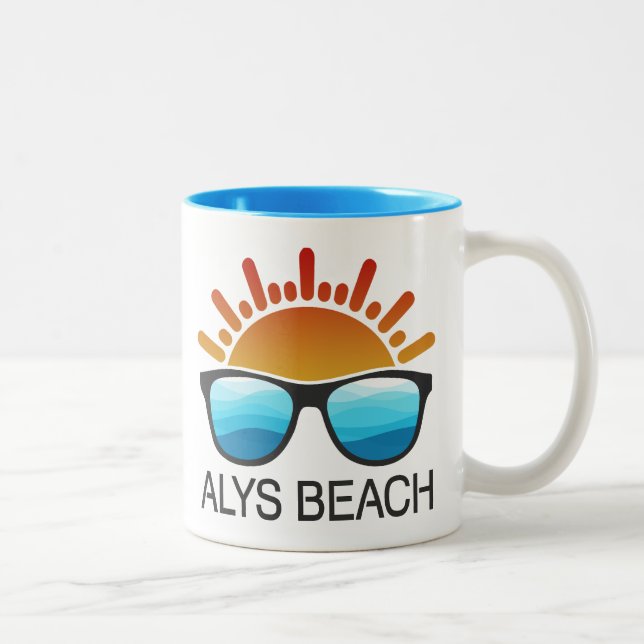 Alys Beach Sunglasses Two-Tone Coffee Mug (Right)