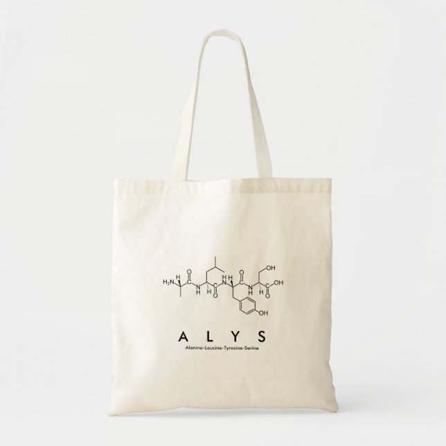 Alys peptide name bag (Front)