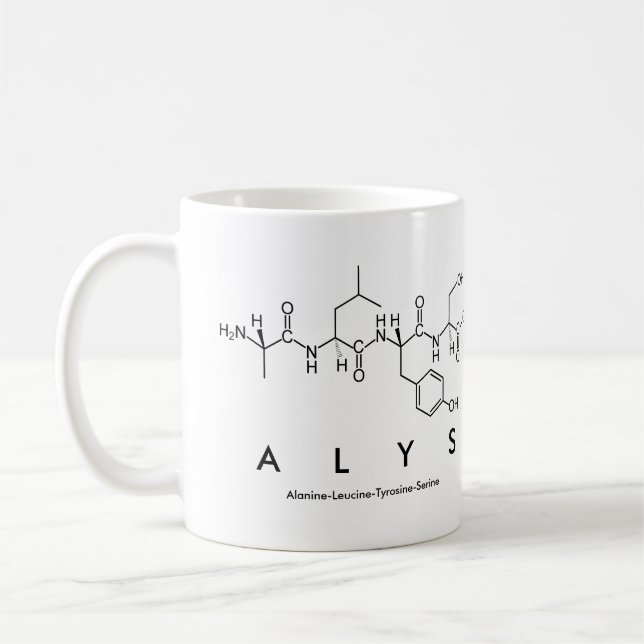 Alys peptide name mug (Left)