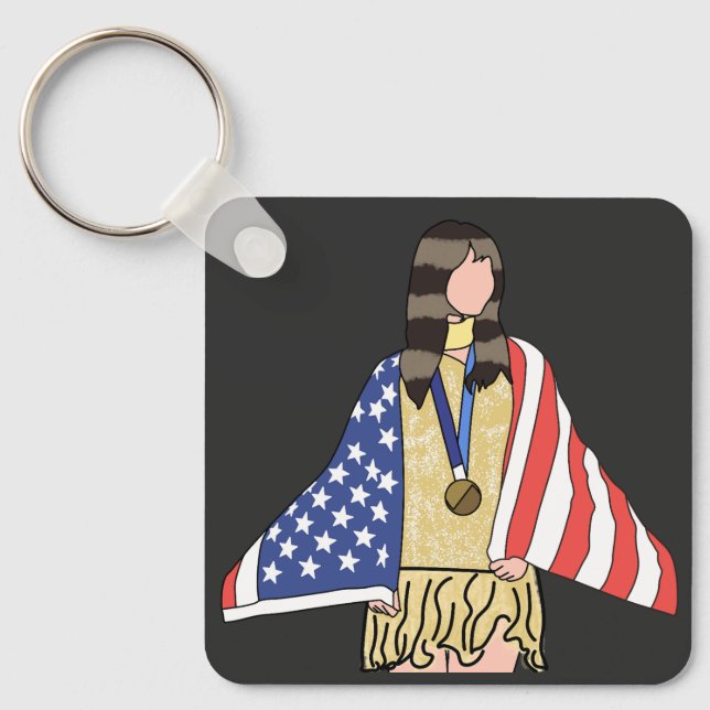 Alysa-Liu: The World Champion  Key Ring (Front)