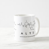 Alyse peptide name mug (Front Right)