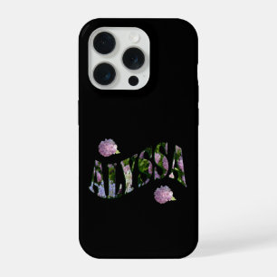 Alyssa Name Made With Hydrangeas, iPhone 15 Pro Case