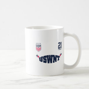 Alyssa Thompson 21 White Uswnt Officially Licensed Coffee Mug