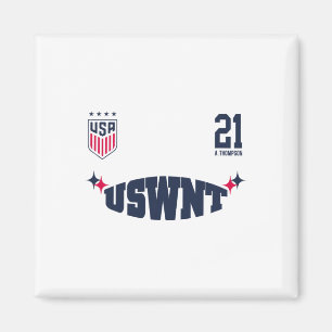 Alyssa Thompson 21 White Uswnt Officially Licensed Magnet