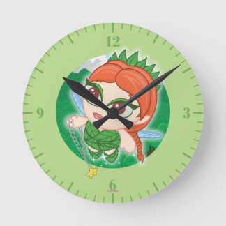 Alyssa's Magical Forest Round Clock