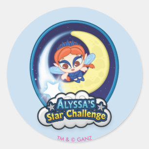 Alyssa's Star Challenge Classic Round Sticker