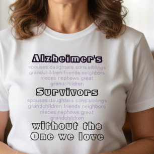 ALZ Alzheimers Disease Awareness Survivors T-Shirt