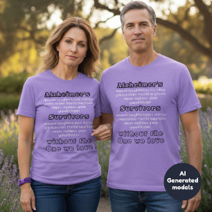 ALZ Purple Alzheimers Disease Awareness Survivors Tri-Blend Shirt