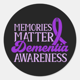 Alzheimer Awareness Dementia Awareness End Alz T-s Classic Round Sticker