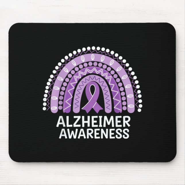 Alzheimer Awareness Mouse Mat (Front)