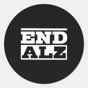 Alzheimer Heimer's Brain Awareness Month Support  Classic Round Sticker